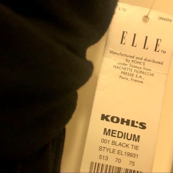 Elle Black Midi Summer Dress Spaghetti Straps Women Size Medium NWT - Picture 9 of 16